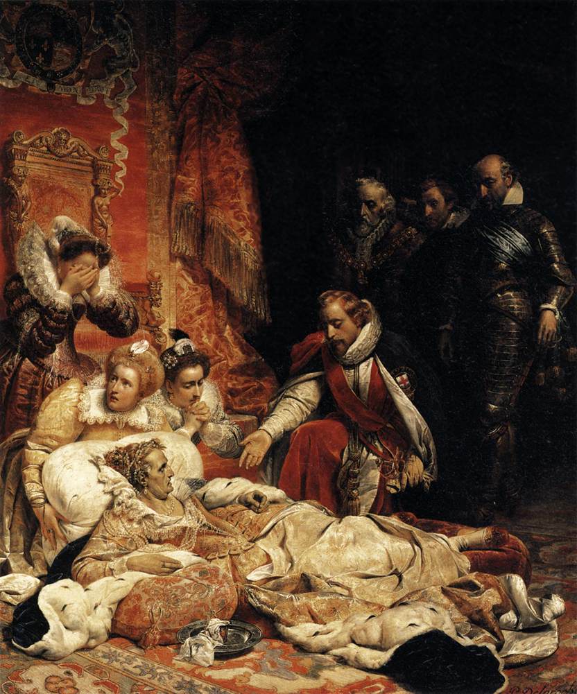 Comment Est Morte La Reine élisabeth 1 Mes Images: La mort d'Elizabeth I, reine de l'Angleterre Tableau