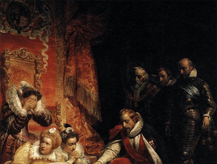 Comment Est Morte La Reine élisabeth 1 Mes Images: La mort d'Elizabeth I, reine de l'Angleterre Tableau