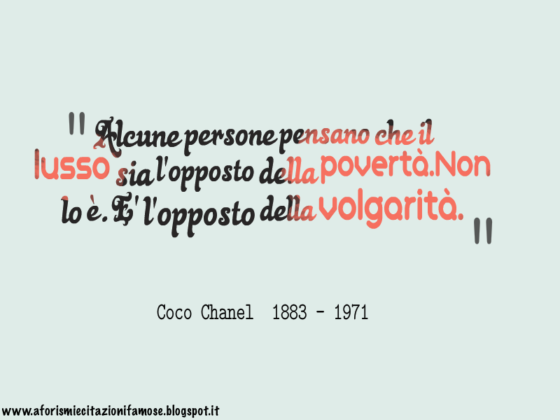 Frasi Celebri Di Coco Chanel