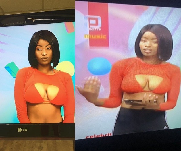 See The Revealing Outfit Planet TV Presenter Wore During Her Show See The Revealing Outfit Planet TV Presenter Wore During Her Show