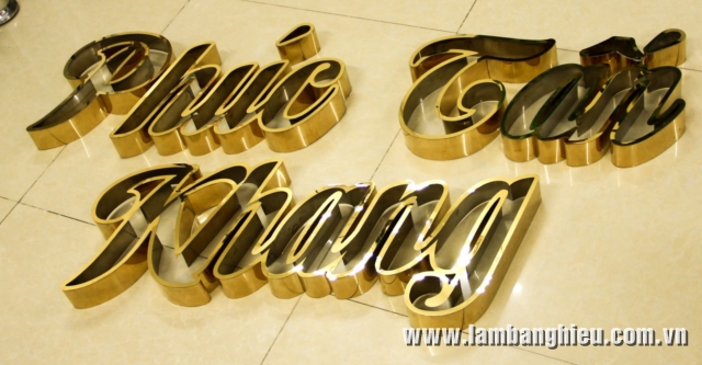 làm chữ inox vàng làm chữ inox vàng