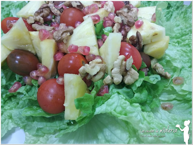 Ensalada de Navidad con frutos secos