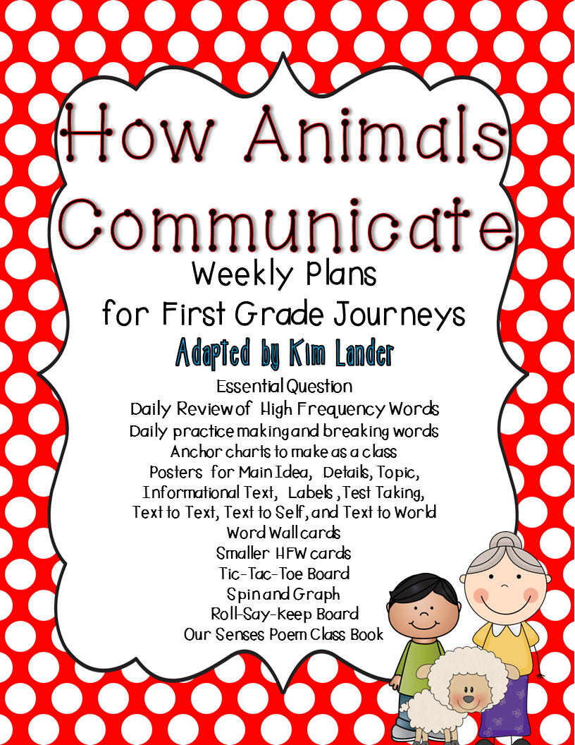 http://www.teacherspayteachers.com/Product/How-Animals-Communicate-Journeys-Lesson-Plans-and-Supplemental-Materials-1444694