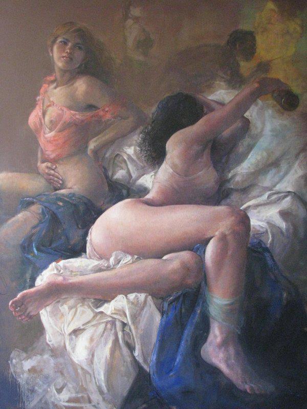 Pinturas sensuais de Zenon Sansuste Zapata