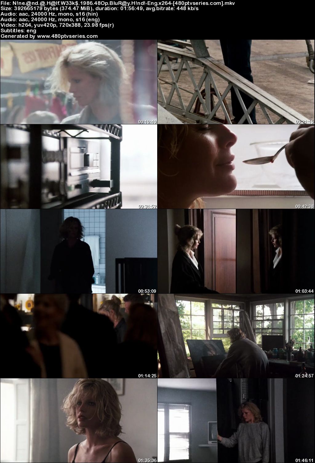 9½ Weeks (1986) 350MB Full Hindi Dual Audio Movie Download 480p BluRay Free Watch Online Full Movie Download Worldfree4u 9xmovies