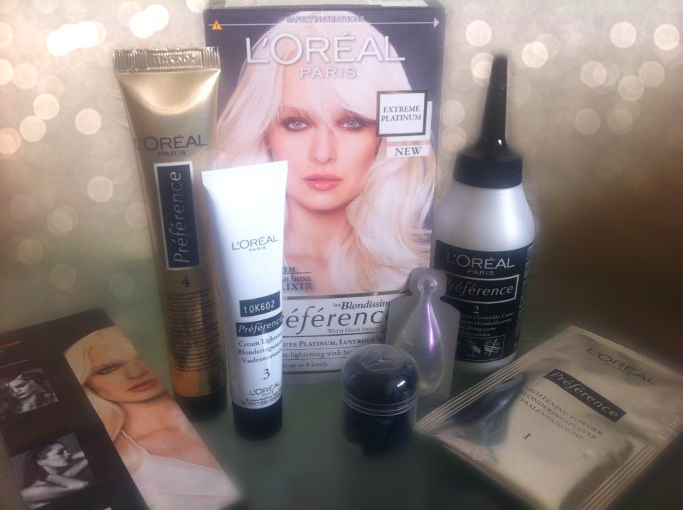 loreal hair color platinum