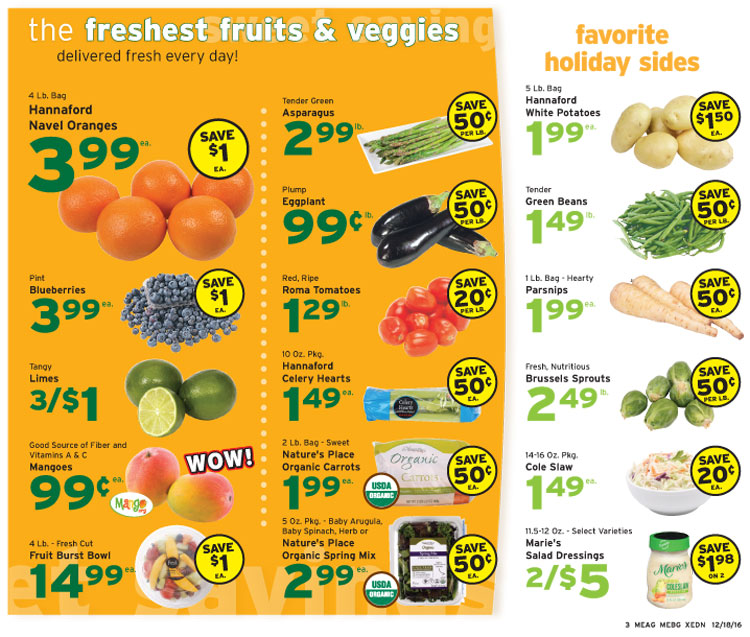 hannaford flyer december 18 24 2016 weekly ad deals hannaford market flyer