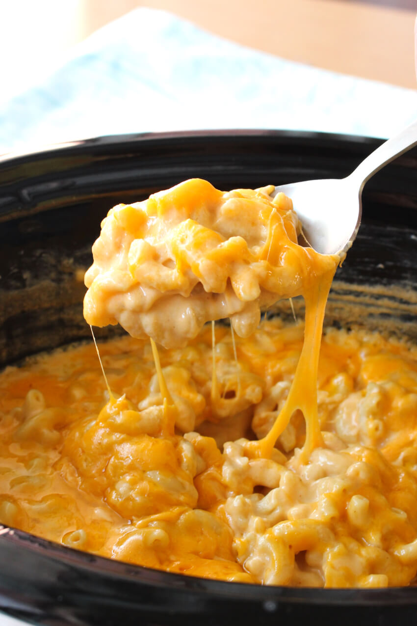 Creamy Crock Pot Macaroni And Cheese The Two Bite Club