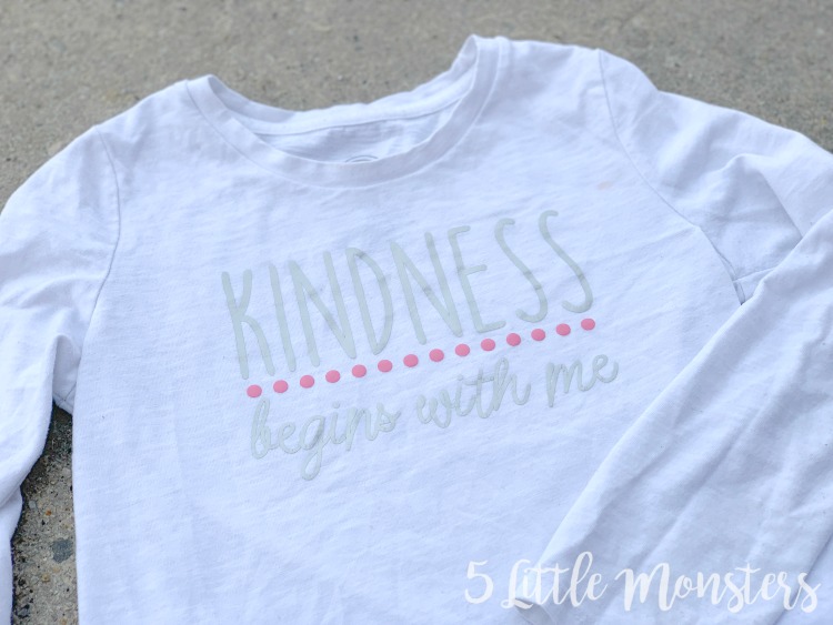 5 Little Monsters Kindness Begins With Me Tshirt Design
