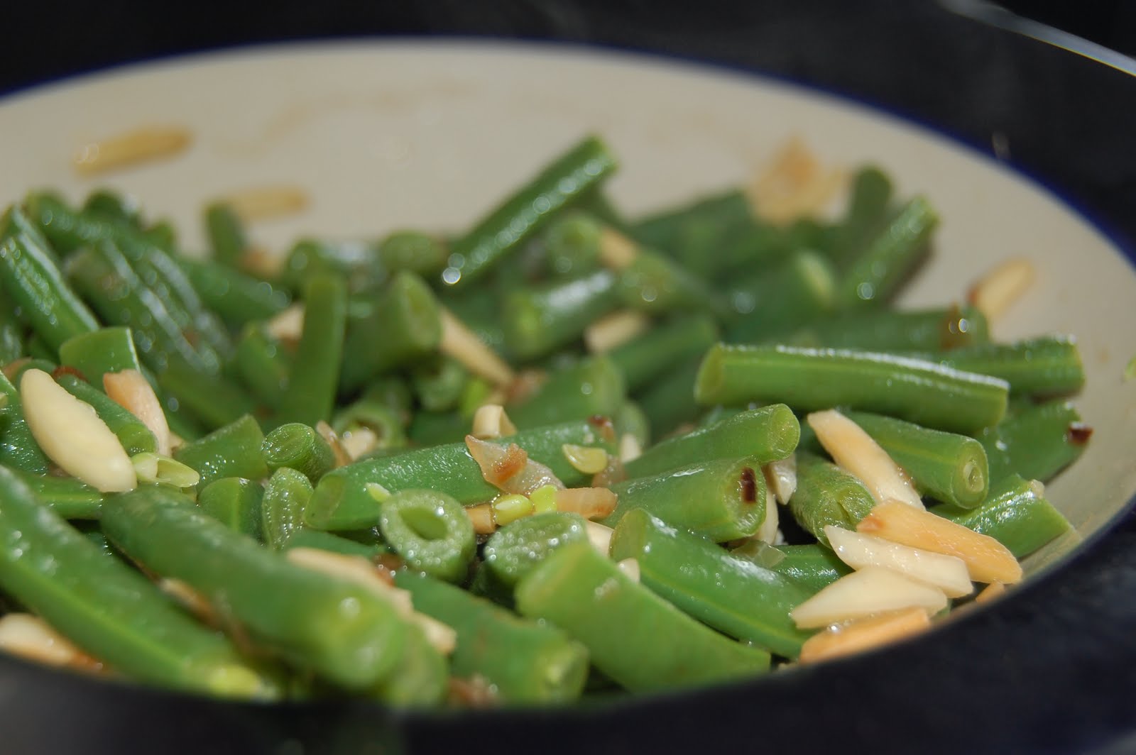 Kitchen Curiosities and more... Green Beans with Shallots and Slivered