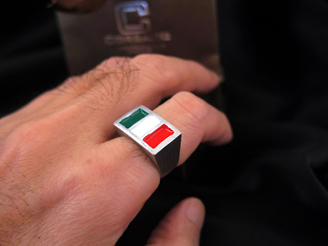 イタリア国旗の指輪