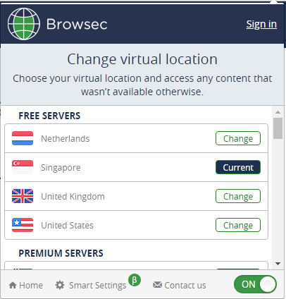 browsec premium for firefox