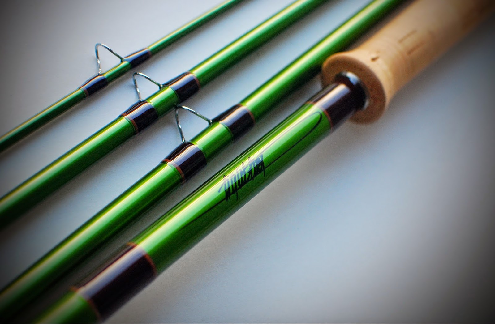 Handcrafted graphite and fiberglass fly rods Spey rod sneak peak