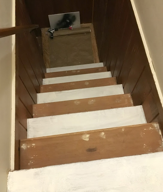 Do you have stairs that are covered in dirty, ugly carpet? Transform them with paint using this tutorial.