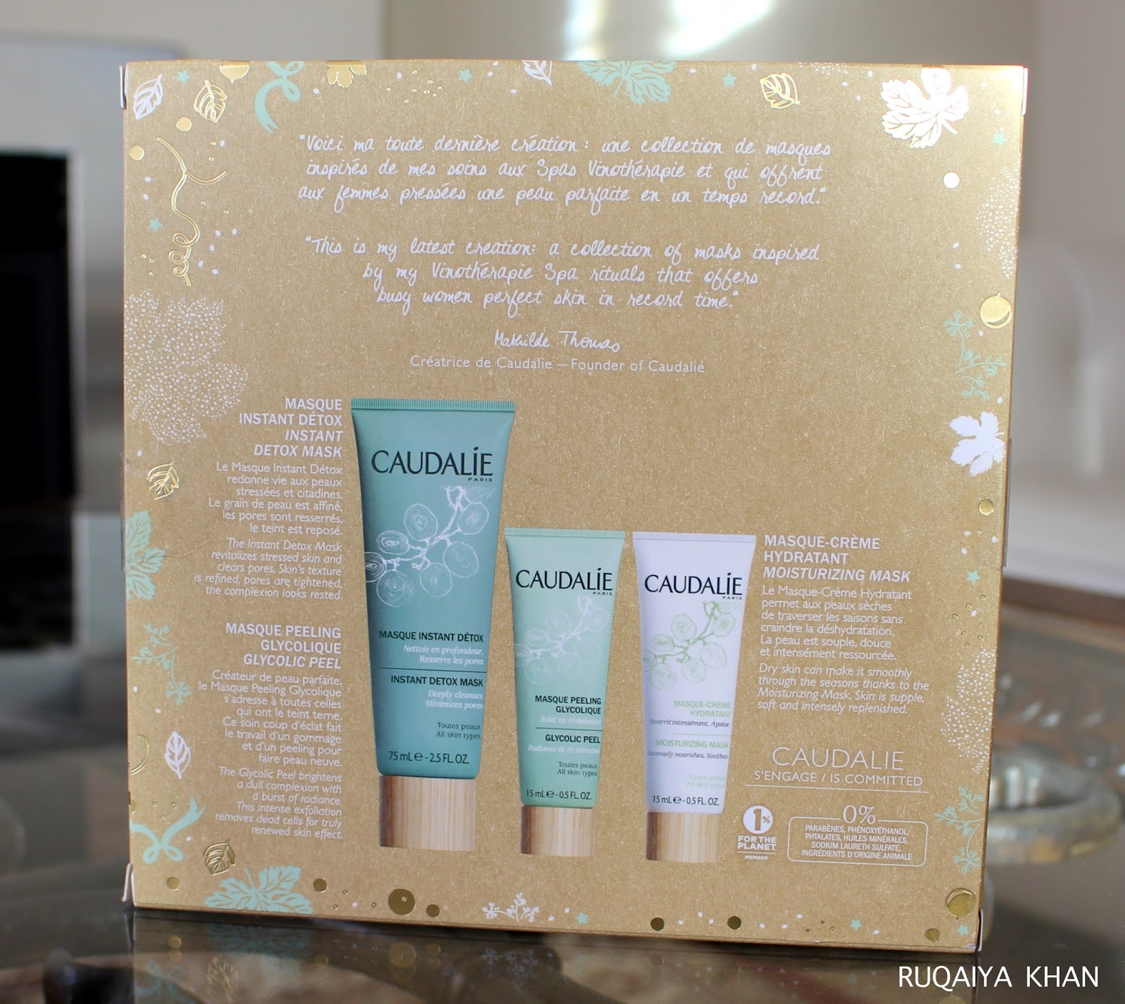 Ruqaiya Khan: Caudalie Mask Trio (Instant Detox Mask, Glycolic Peel and ...