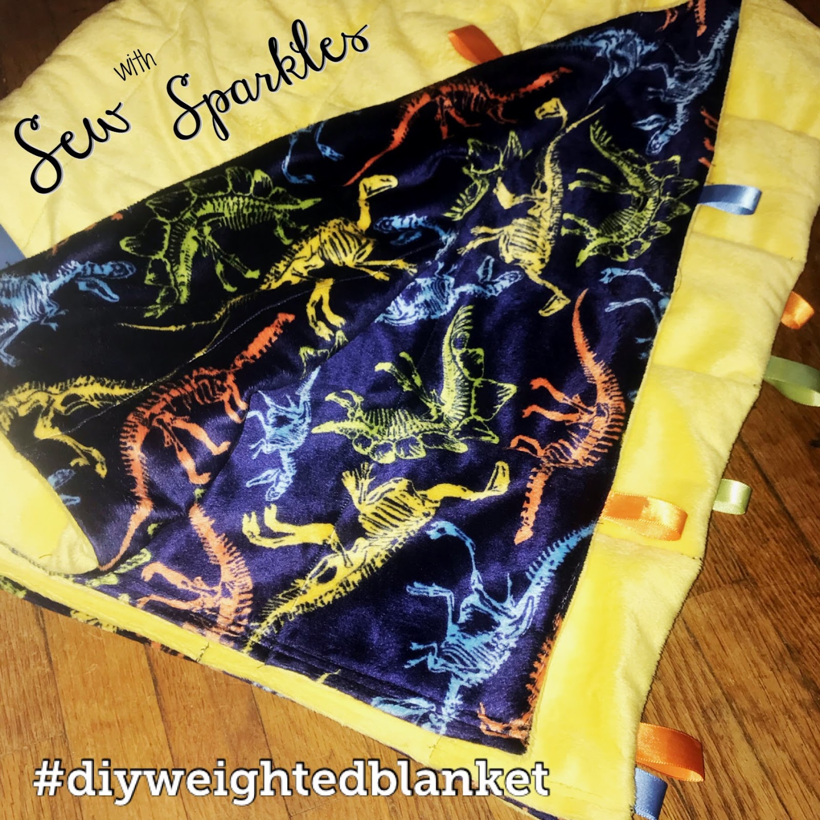 Make your own Weighted Blanket Cheap and Fast Sew With Sparkles