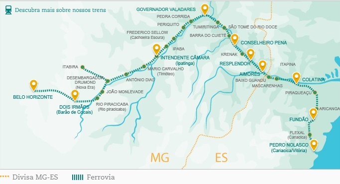 Tudo que você precisa saber sobre a viagem de Trem de Vitória a Minas Viagem de Trem de Vitória a Minas
