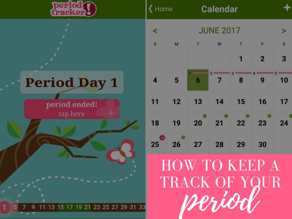 How to keep track of your period period tracker app the pretty city
