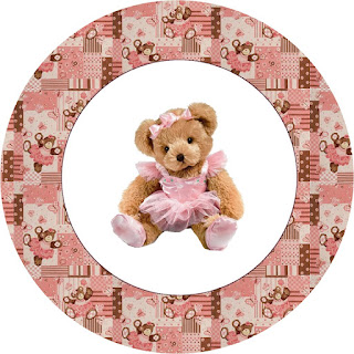 Ballerina Bear: Free Printable Candy Bar Labels. Ballerina Bear Toppers or Free Printable Candy Bar Labels.