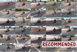 ATS - Motorcycle Traffic Pack v2.2 ats motorcycle traffic pack v2.2