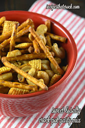 crock mix party pot sweet salty recipes chex cooker crockpot slow food christmas things bloggers recipe crack slowcookerfromscratch snack spicy
