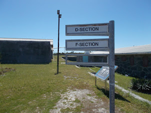 Different "SECTIONS" of "Robben Island Prison".