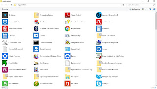 How to show all applications on Windows 8 and later