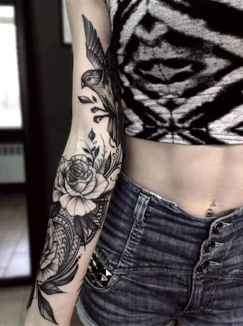 Mangas de tatuagens femininas Mangas de tatuagens femininas