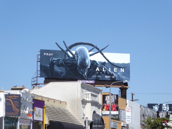 Alien: Covenant extension cut-out billboard Alien Covenant extension cutout billboard