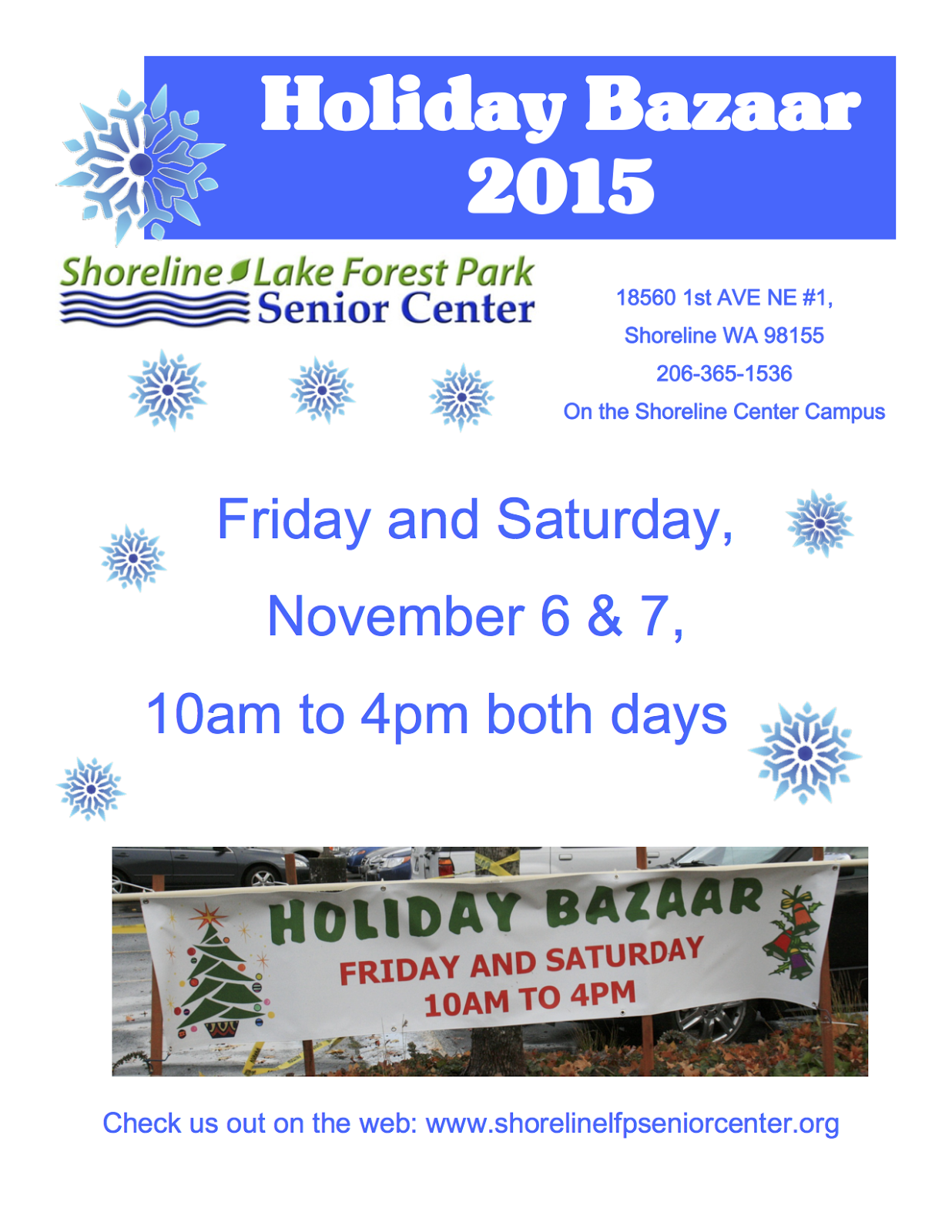 Shoreline Area News Holiday Bazaar Friday and Saturday at the Senior