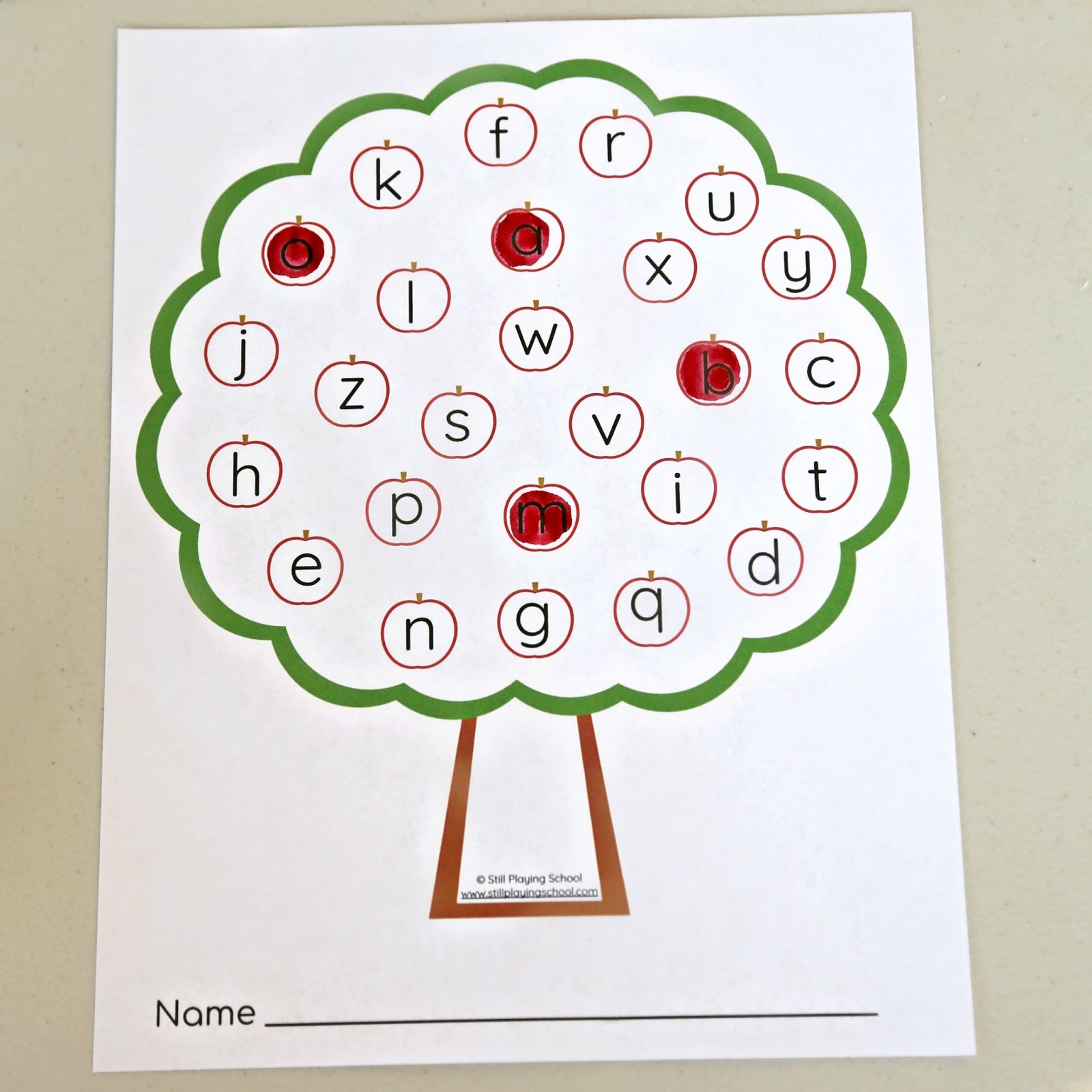 Apple Tree Alphabet Letter Game Still Playing School Apple Tree Alphabet Letter Game Still Playing School
