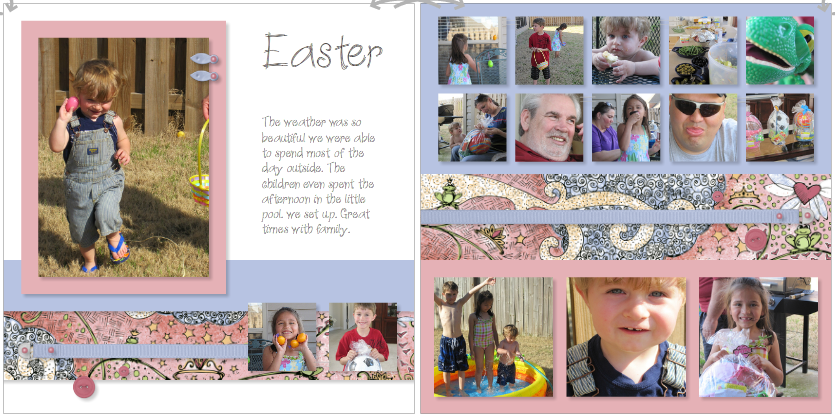 She's a Sassy Lady: Another Easter Layout
