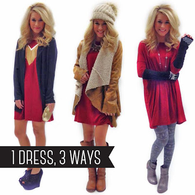 three ways to style a dress