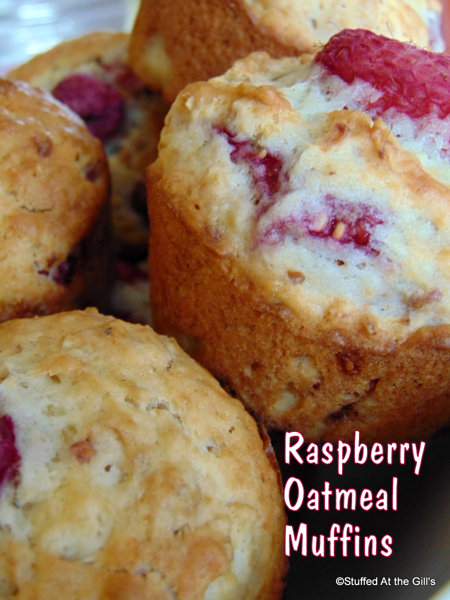 Raspberry Oatmeal Muffins