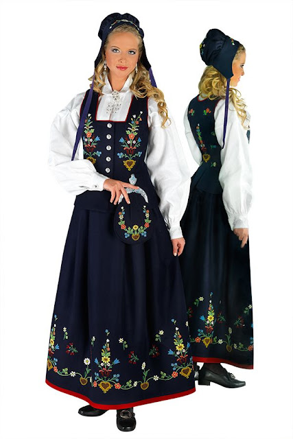 FolkCostume&Embroidery: Overview of Norwegian costume, part 4 The North