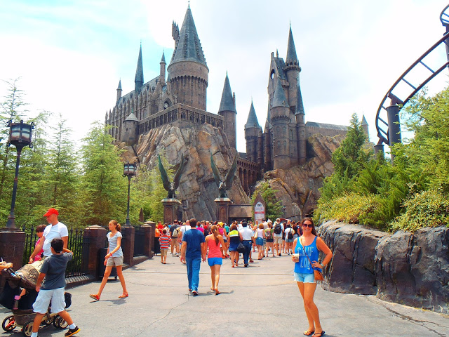 Girl at Hogwarts Castle Universal Studios Orlando Girl at Howarts Castle Universal Studios Orlando