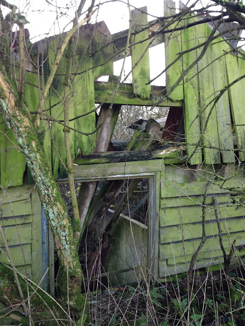 Rural decay, a derelict farm building, near Crux Easton