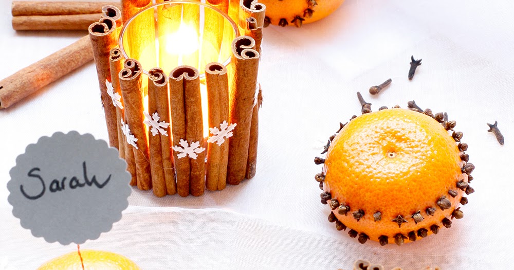 DIY: Winterliche Tischdekoration mit Zimt und Nelken | Alles und Anderes