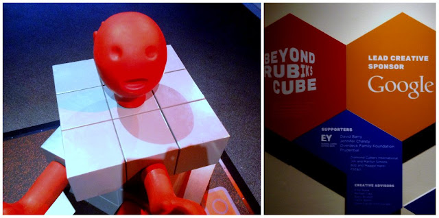 Rubik inspired sculptures at Great Lakes Science Center this Summer #thisiscle | @mryjhnsn 