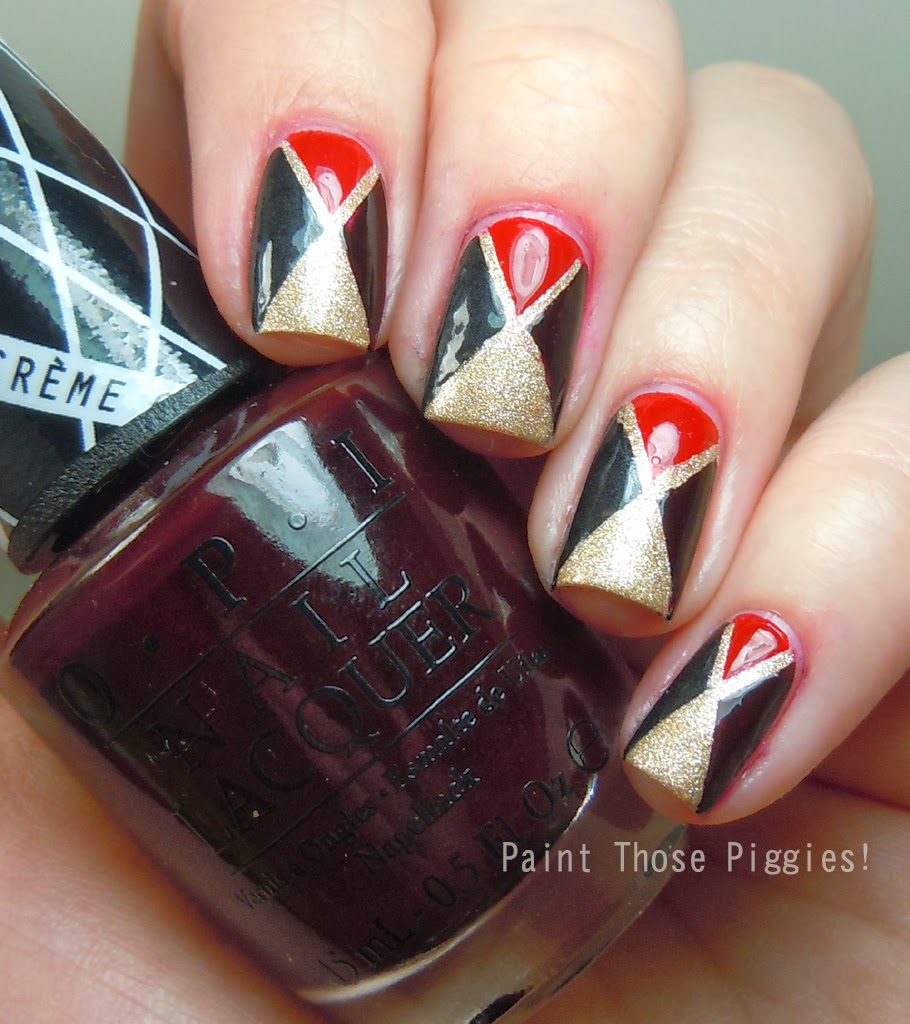 Paint Those Piggies!: Triangle Nail Art with the OPI Gwen Stefani ...