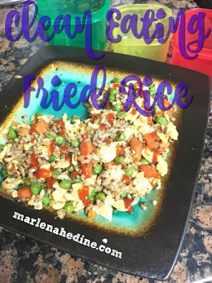 clean eating fried rice, clean asian food, clean food, clean recipes, healthy recipes, beachbody coach, the fit mom