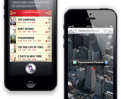 Apple iPhone 5 Movie Search and 3D Map Search