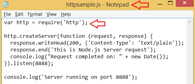Node.js Create HTTP Server