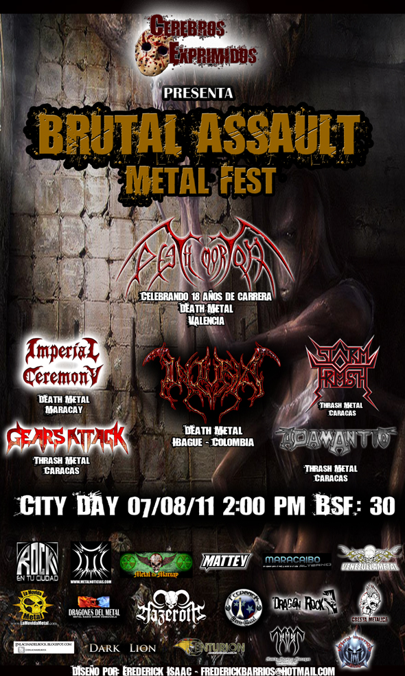 CEREBROS EXPRIMIDOS BRUTAL ASSAULT METAL FEST... Viene con Todo