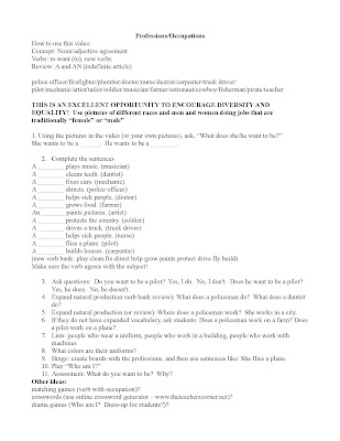 ++Content-Based Instruction: Vocational and Life Choices: Lesson Plan