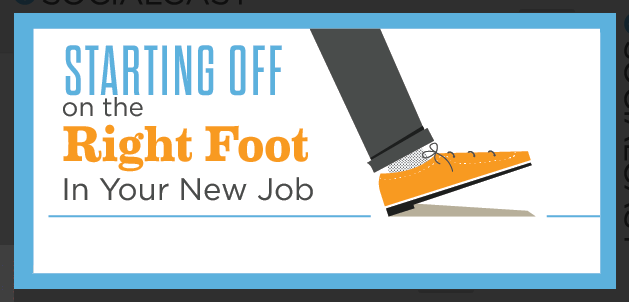 Starting off on the right foot in your new job : image