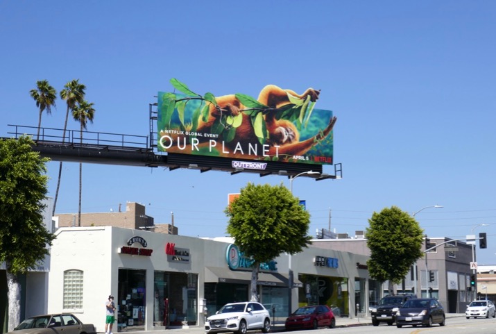 Our Planet Orangutan extension billboard Santa Monica Boulevard Our Planet Orangutan extension billboard