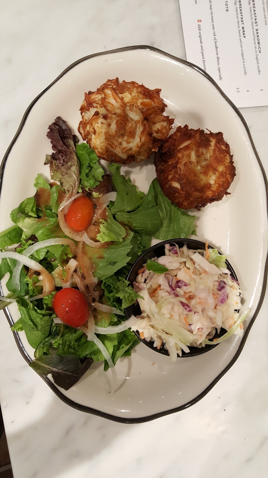 BWI R&R Seafood and Obrycki's Famous Crab Cakes