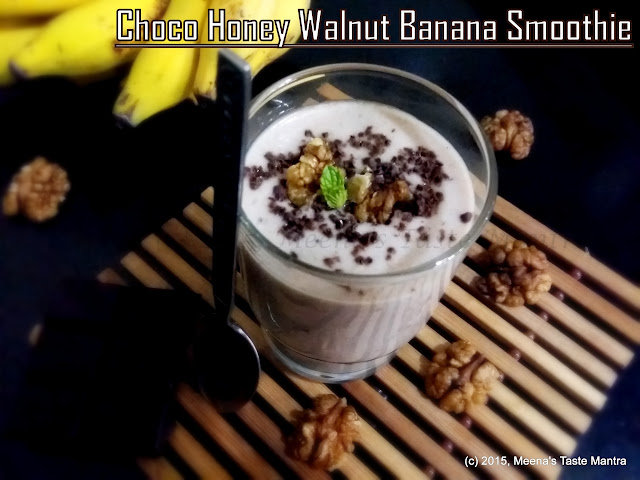 Choco Honey Walnut Banana Smoothie 