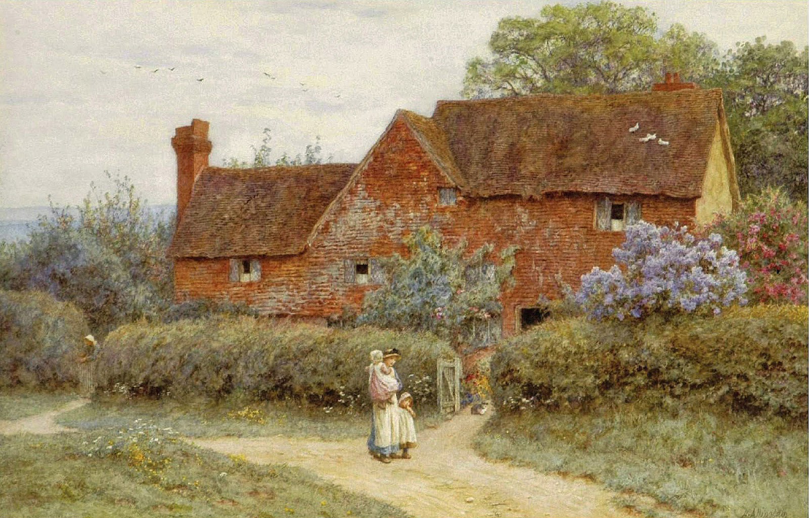 Countryside life 18. Allingham Helen. Хелен Аллингем картины. Helen Allingham (1848-1926). Седрик Аллингем художник.